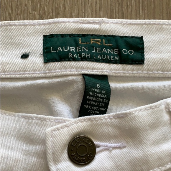 Ralph Lauren white classic straight jeans - Picture 2 of 6